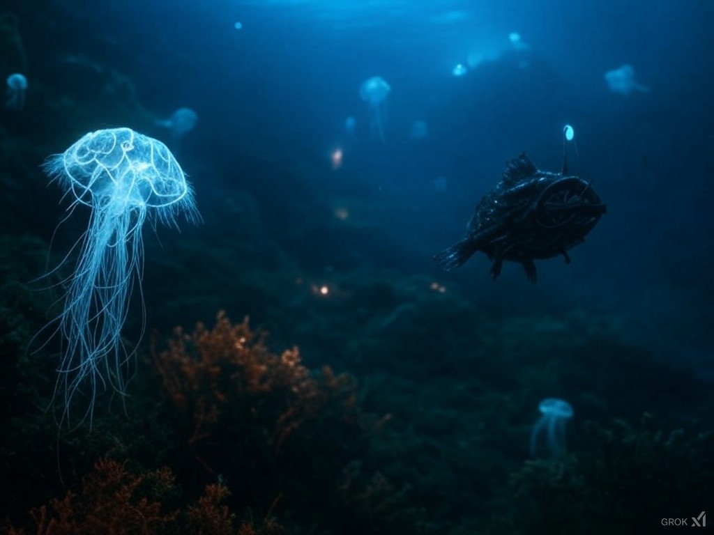 3. The Deep Sea Is Full of Bioluminescent Creatures